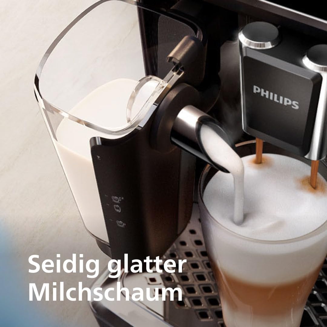 Serie 5400 (EP5441/50)–Genießen Sie 12 Getränke,schnell reinigendes LatteGo,intuitives TFT-Display,anpassbare Kaffeeeinstellungen,erstklassiges Küchendesign
