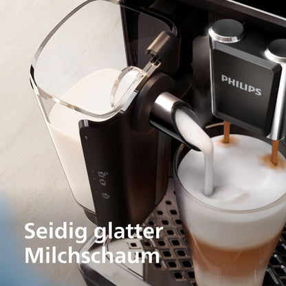 Serie 5400 (EP5441/50)–Genießen Sie 12 Getränke,schnell reinigendes LatteGo,intuitives TFT-Display,anpassbare Kaffeeeinstellungen,erstklassiges Küchendesign